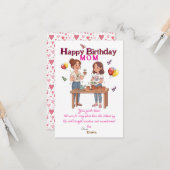 Mom's Birthday Karte (Vorderseite/Rückseite Beispiel)