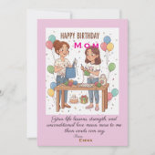 Moms' birthday karte (Vorderseite)