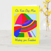MOM'S BIRTHDAY-WISHED SUNSHINE KARTE (Gelbe Blume)