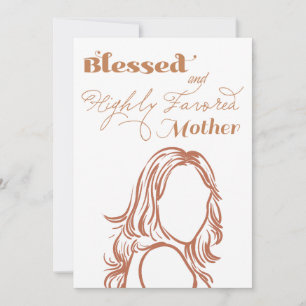 Moms Elegant Stationery Card Einladung