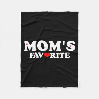 Moms Favorite With Red Heart  Fleecedecke