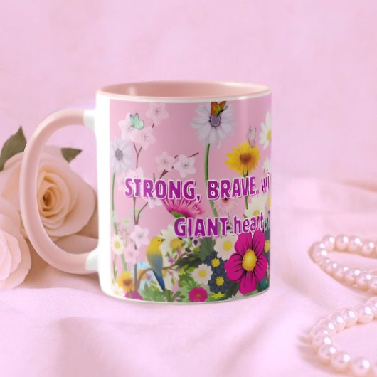 Mom's floral coffee mug tasse