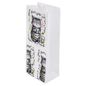 Mom's Jingle Juice Geschenktüte Für Weinflaschen (Vorderseite Schrägansicht)