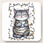 Mom's Jingle Juice  Getränkeuntersetzer (Vorderseite)