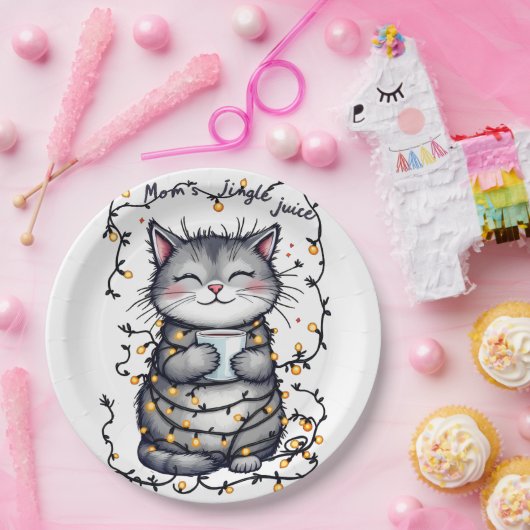 Mom's Jingle Juice Pappteller (Party)