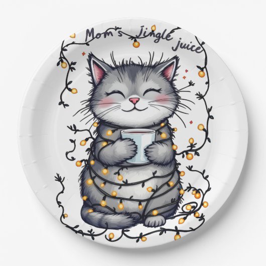 Mom's Jingle Juice  Pappteller (Vorderseite)