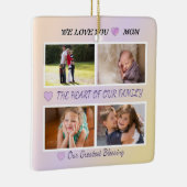 Mom's Joy - Pastel 4 Photo Tribute Keramikornament (Rechts)