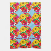 Mom's Kitchen Retro Flower Dopamine Decor Geschirrtuch (Vertikal)
