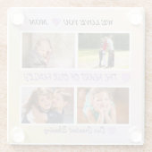 Mom's Light - Pastel 4 Photo Tribute Glasuntersetzer (Rückseite)