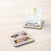 Mom's Love - Pastel 4 Photo Tribute Getränkeuntersetzer (Rechte Seite)