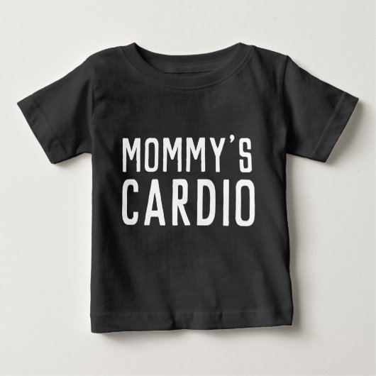 Mom's Mommy's Cardio Funny Toddler Kids Shirt Top (Vorderseite)