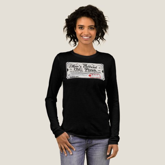 Mom's official chill pass Tri-Blend shirt (Volle Vorderseite)