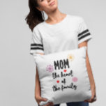 Mom's quote  kissen<br><div class="desc">The Mom’s Quote Throw Pillow is a cozy and meaningful décor piece that celebrates the love, wisdom, and warmth of a mother. Featuring a heartfelt or inspiring quote, the design turns a simple pillow into a beautiful reminder of the special role moms play in our lives. Its stylish layout blends...</div>