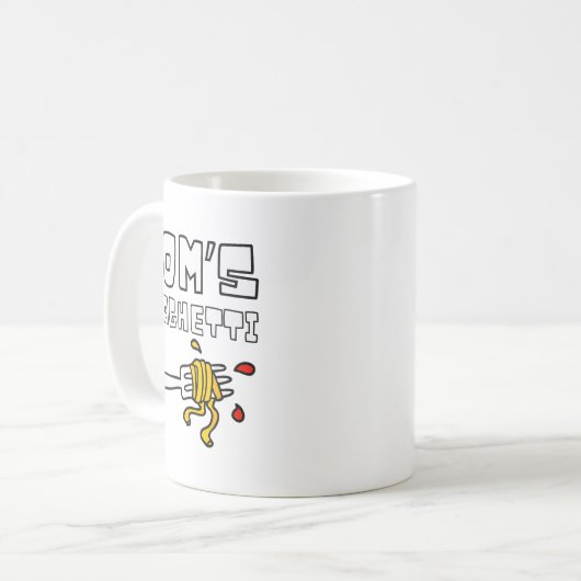 Mom's Spaghetti Funny Toddler Kids  Kaffeetasse (Vorderseite Links)