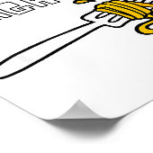 Mom's Spaghetti Funny Toddler Kids  Poster (Ecke)