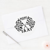 Moms Taxi Runder Aufkleber (Umschlag)