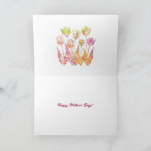 Mom's Tulips Customizable Karte (Innenseite)