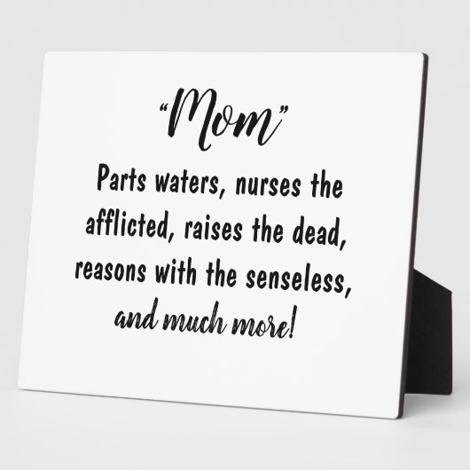 "Moms - Worthy of Much Praise!" Fotoplatte (Seite)