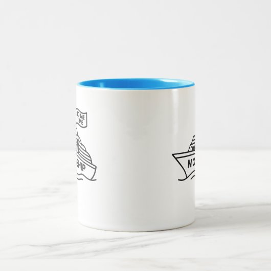 MOMSHIP – No Me Time Funny Mom Life Two-Tone Mug Zweifarbige Tasse (Mittel)