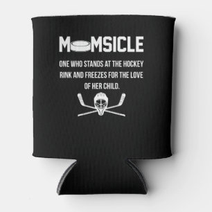 Momsicle One, der am Hockey Rink und Fre steht Dosenkühler