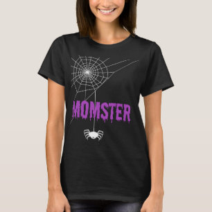 Momster-Blut-Tropfen-Schrift und Spinne T-Shirt