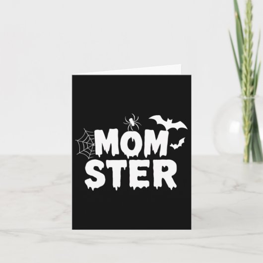 Momster Dadcula Monster Halloween Süßes oder Saure Karte (Vorderseite)