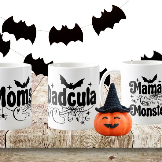 Momster, Dadcula und Mamas Monster-Matching Kaffeetasse