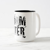 Momster Funny Halloween Spider Bat Graphic Zweifarbige Tasse (VorderseiteRechts)