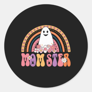 Momster Ghoulish Party Lovers Creepy Zombie Ghost Runder Aufkleber