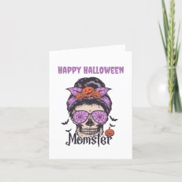 Momster Halloween-Geschenk für Mama Feiertagskarte