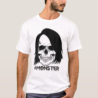 Momster Halloween Kostüm Skull Mama Messy Hair T-Shirt