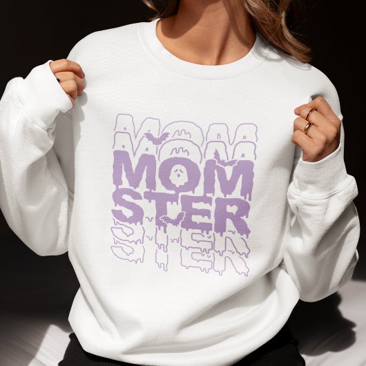Momster Halloween Mama Funny Fall Sweatshirt