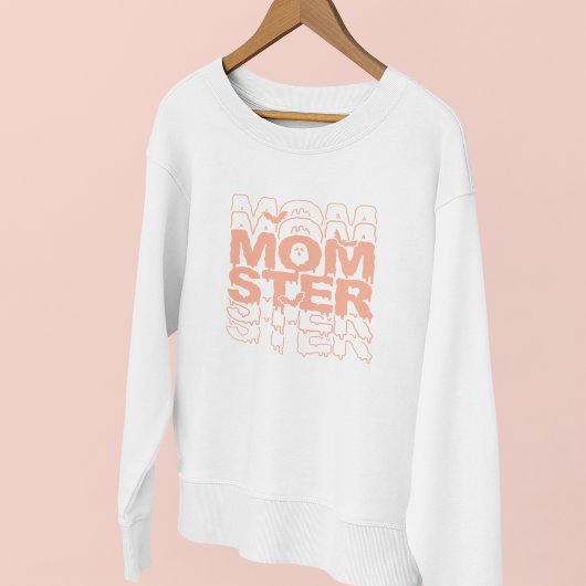 Momster Halloween Mama Funny Fall Sweatshirt