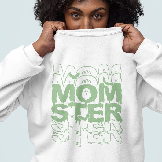 Momster Halloween Mama Funny Fall Sweatshirt