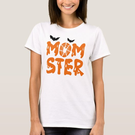 Momster Halloween Mom T-Shirt (Vorderseite)