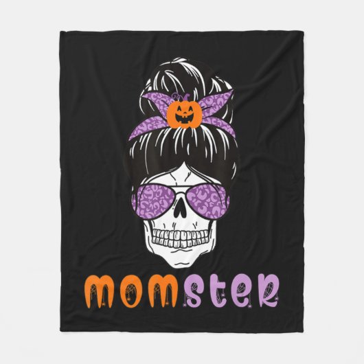Momster Mama Monster Halloween Fleecedecke (Vorderseite)