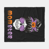 Momster Mama Monster Halloween Fleecedecke (Vorderseite (Horizontal))