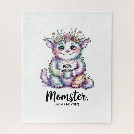 Momster. (Mom + Monster) Puzzle (Vertikal)