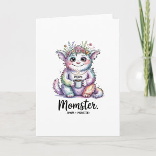 Momster. (Mutter + Monster) Feiertagskarte