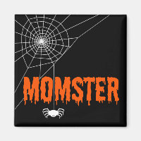 Momster Orange Dripping Schriftart Spider Web