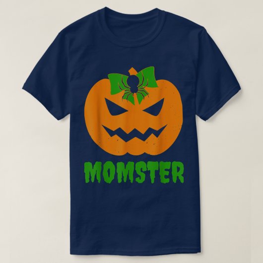 Momster Pumpkin Bug Mama Halloween Kostümspuke s T-Shirt (Design vorne)