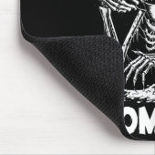 Momster Skeleton Woman Coffee Funny Halloween Mom  Mousepad (Ecke)