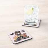 Momster: Skeletton-Mama zum Brandtrunk Sangria Getränkeuntersetzer (Rechte Seite)