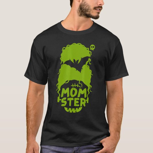 Momster Spooky Halloween Kostüm Kinder für Mama Mo T-Shirt (Vorderseite)
