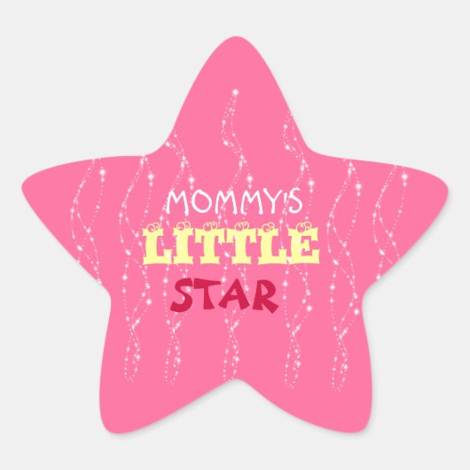 MOMYS KLEINE STAR-STICKER Stern-Aufkleber (Vorderseite)