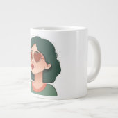 Mon Amour Jumbo-Tasse (Vorderseite Rechts)