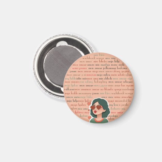 Mon Amour Magnet (Vorderseite/Rückseite)