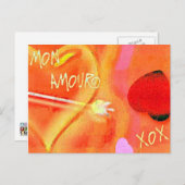 Mon Amour Postkarte (Vorne/Hinten)