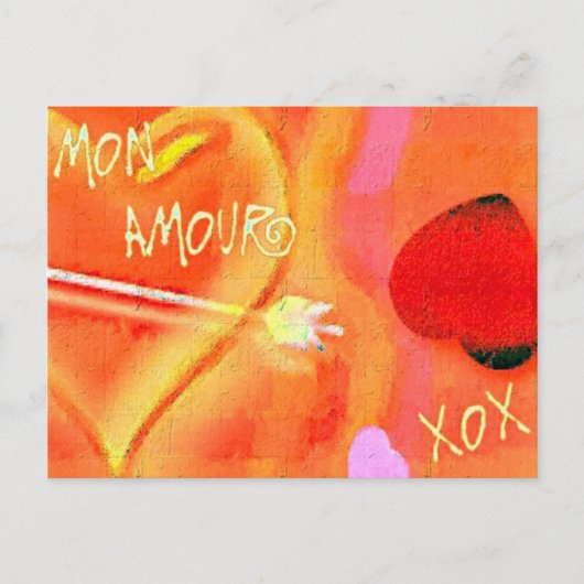 Mon Amour Postkarte (Vorderseite)