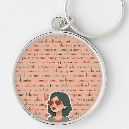 Mon Amour Schlüsselanhänger (Vorne)